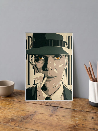 Oppenheimer Stylized Art Hollywood Movie Poster