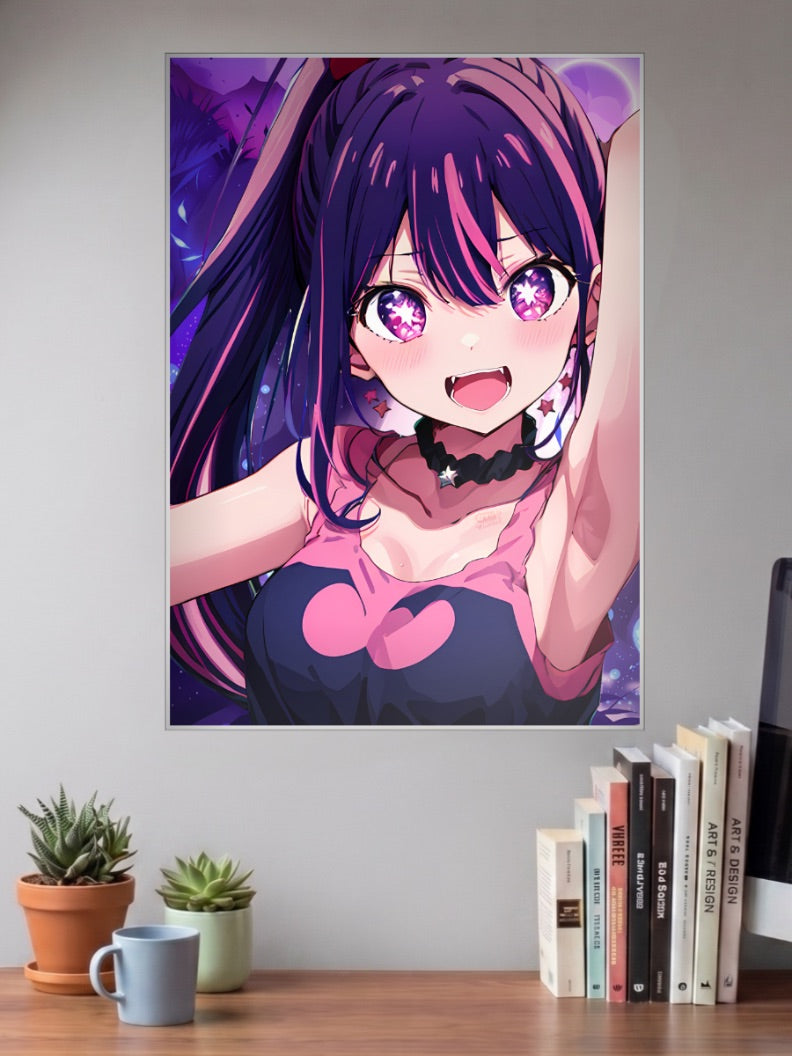 Oshi No Ko Idol Dynamic Pose Anime Poster