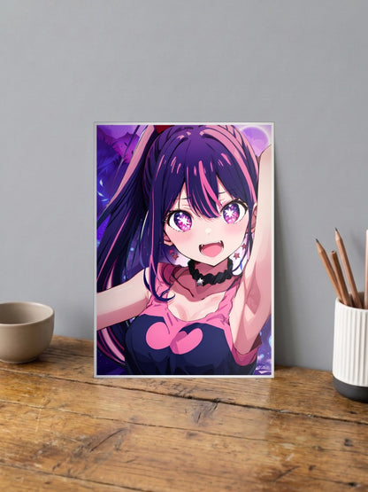 Oshi No Ko Idol Dynamic Pose Anime Poster
