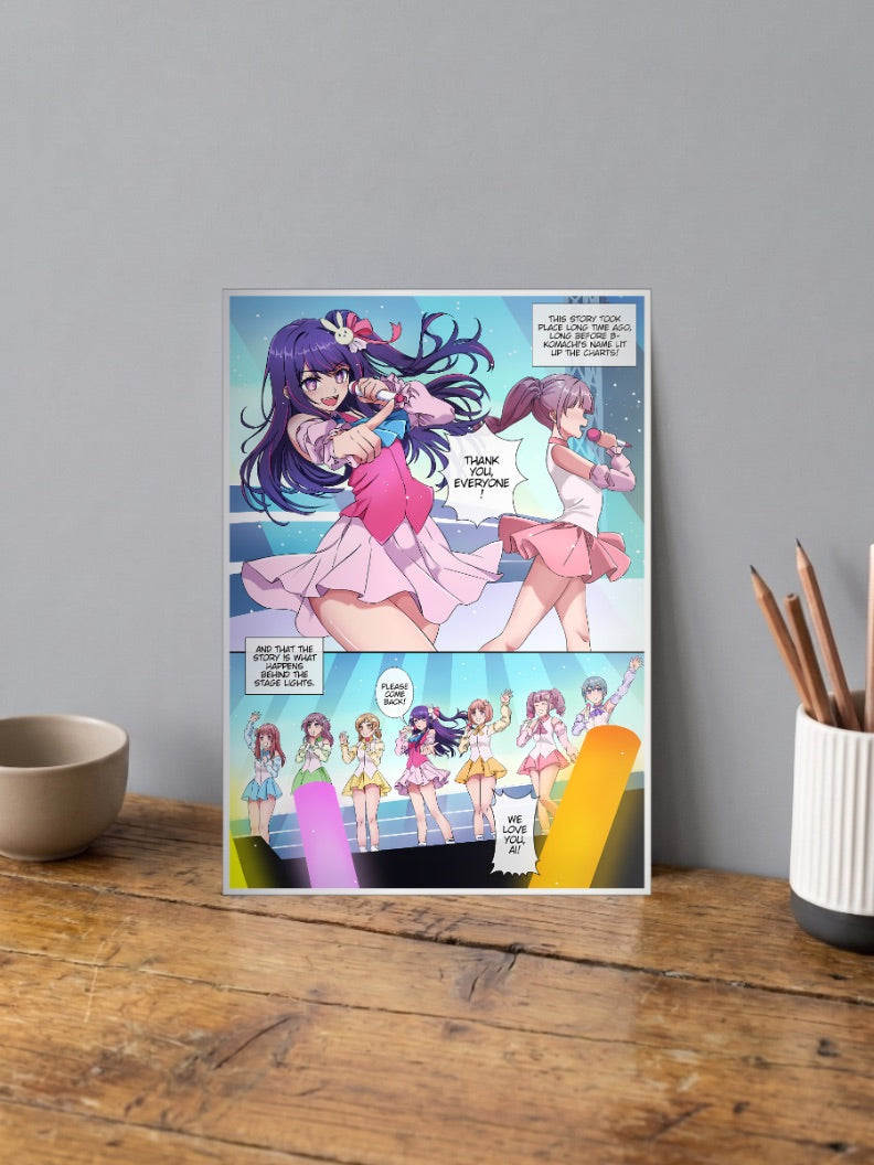 Oshi No Ko Stage Performance Panel Anime Poster