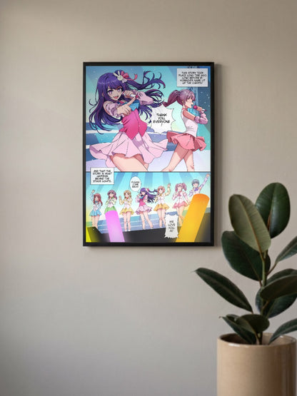 Oshi No Ko Stage Performance Panel Anime Poster