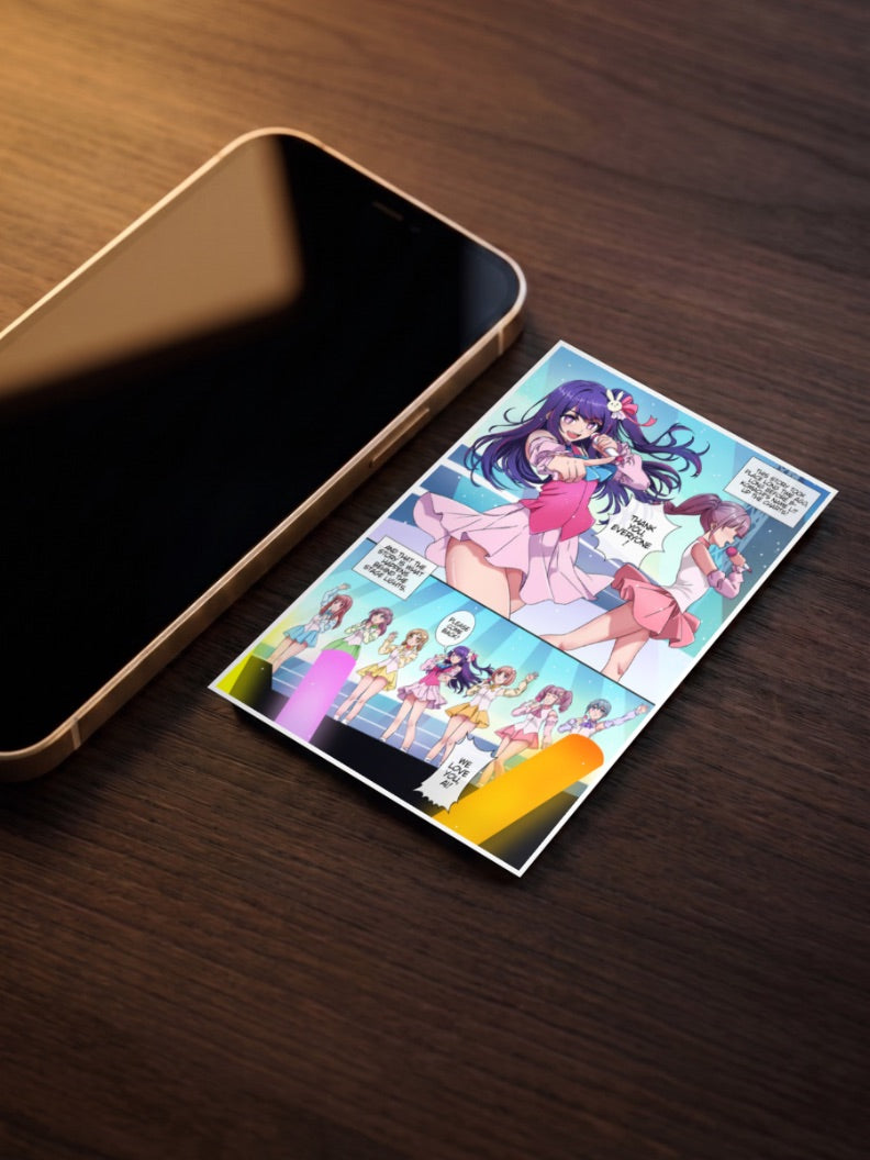 Oshi No Ko Stage Performance Panel Anime Poster