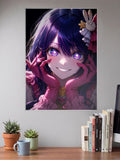 Oshi No Ko Close Up Smirk Anime Poster