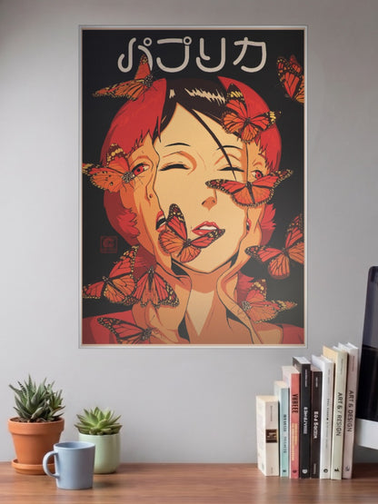 Paprika Butterfly Art Anime Poster
