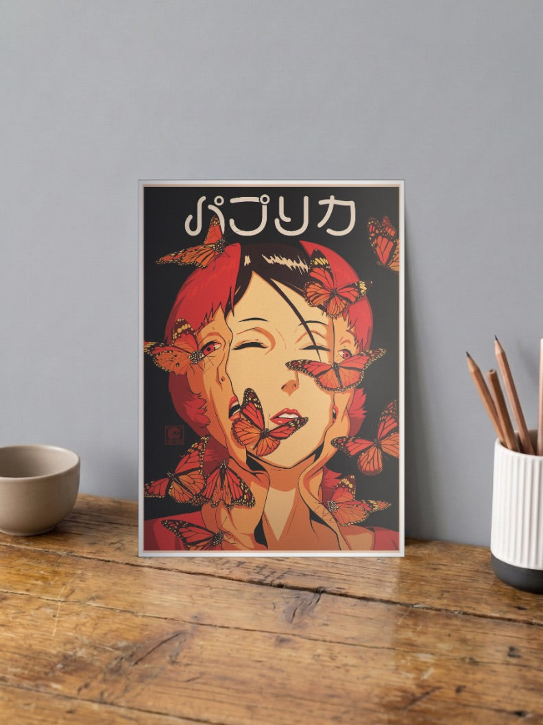 Paprika Butterfly Art Anime Poster
