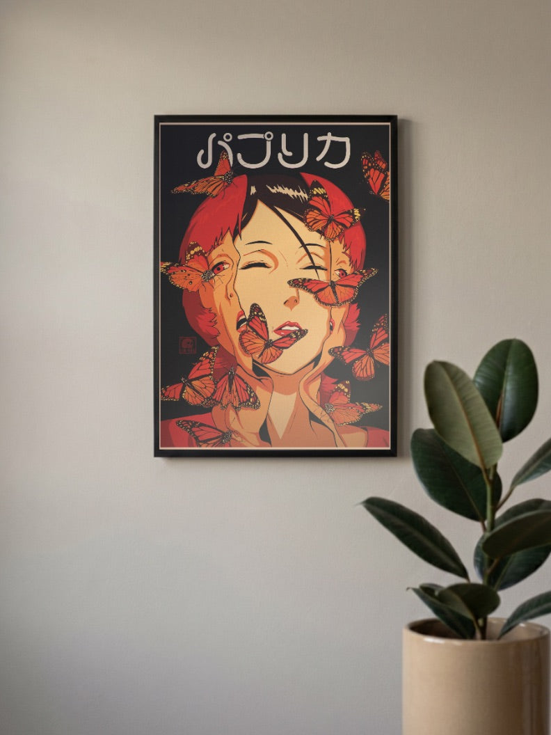 Paprika Butterfly Art Anime Poster