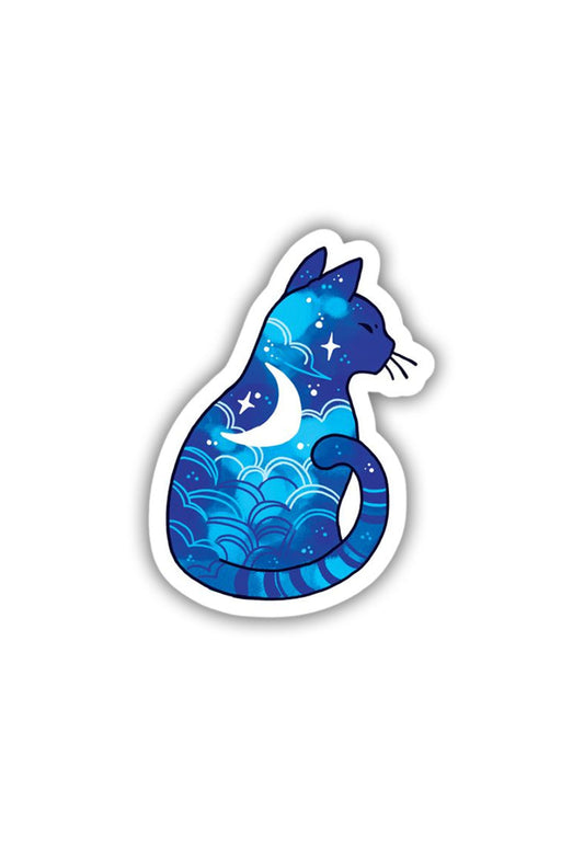 Moon Spirit Cat Sticker