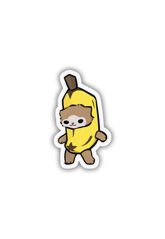 Banana Cat Meme Sticker