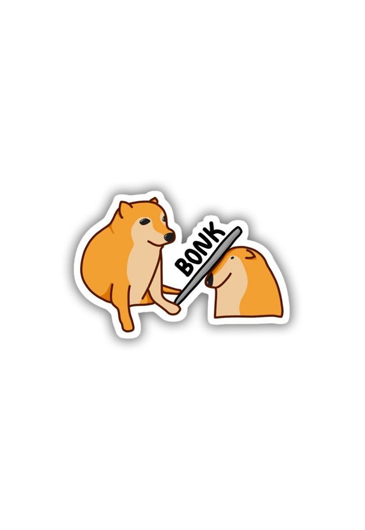 Dog-Bonk Meme Sticker – Posterwa