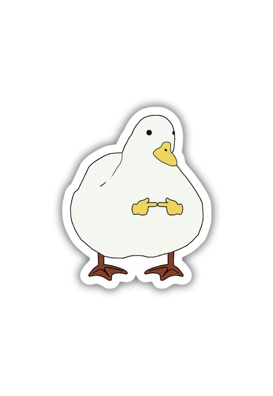 Shy Goose Sticker