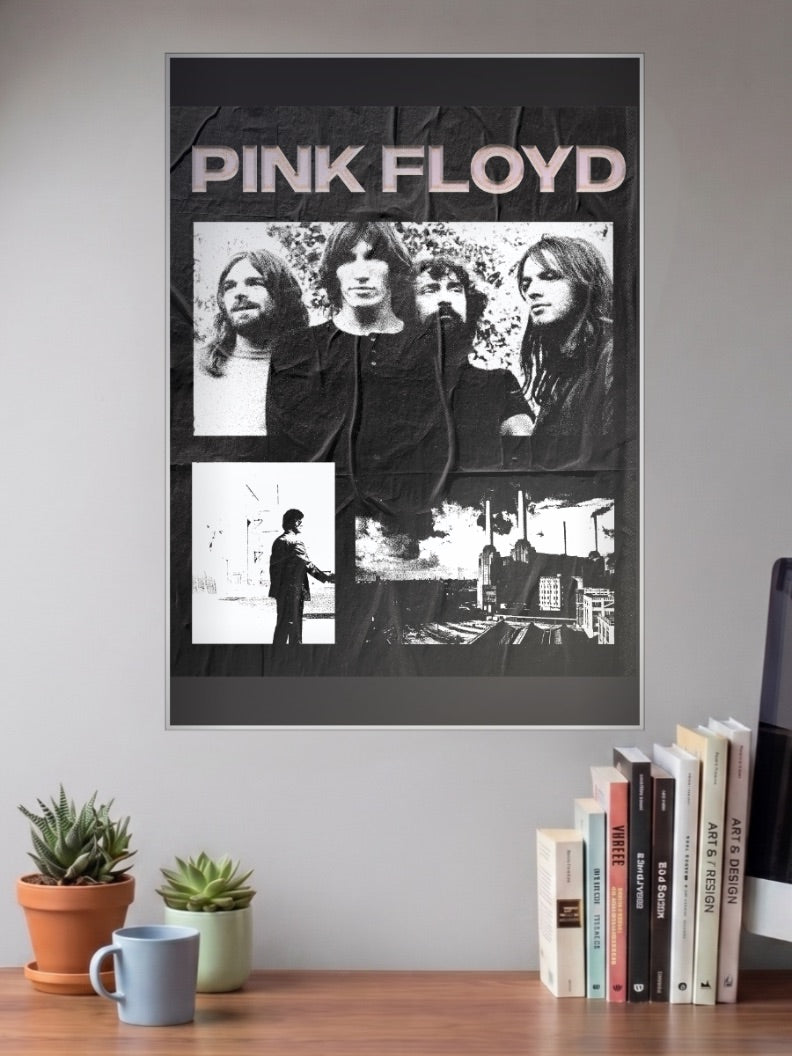 Pink Floyd Band Collage Bands Poster