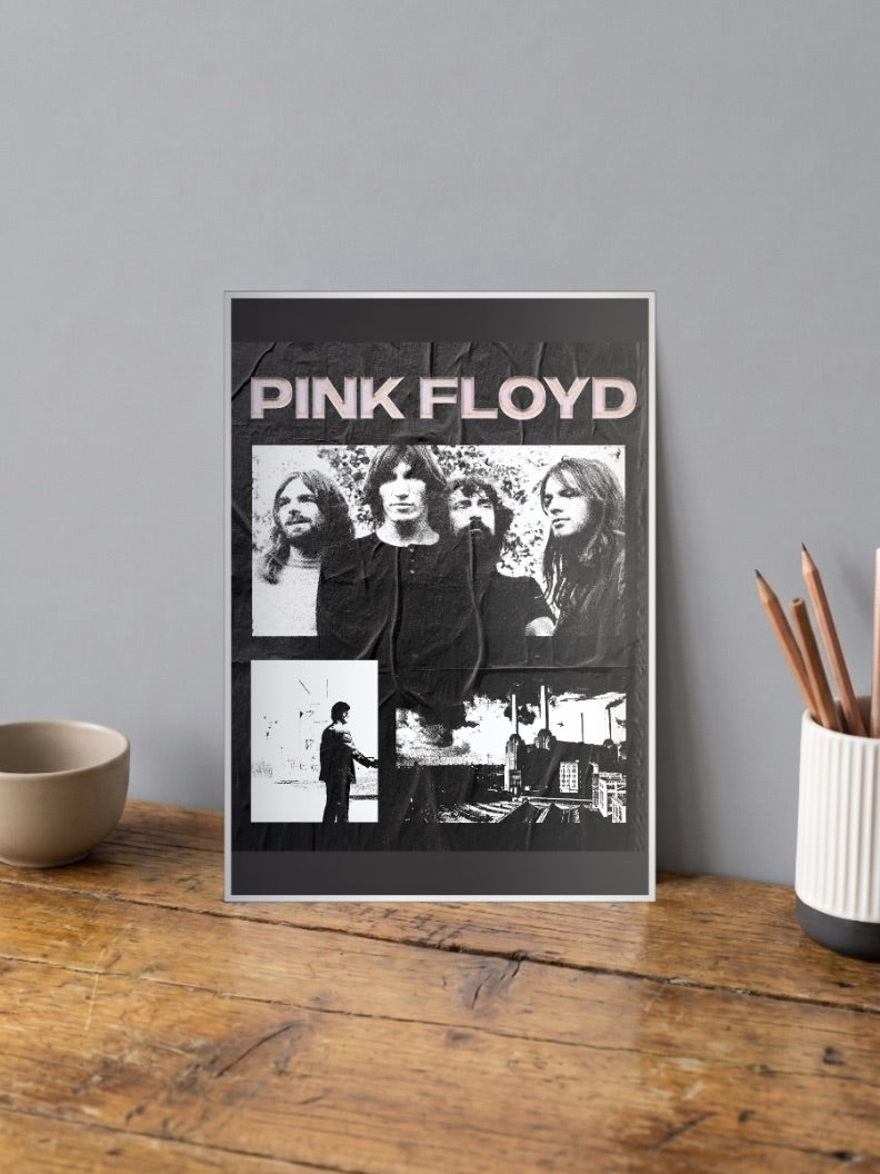 Pink Floyd Band Collage Bands Poster