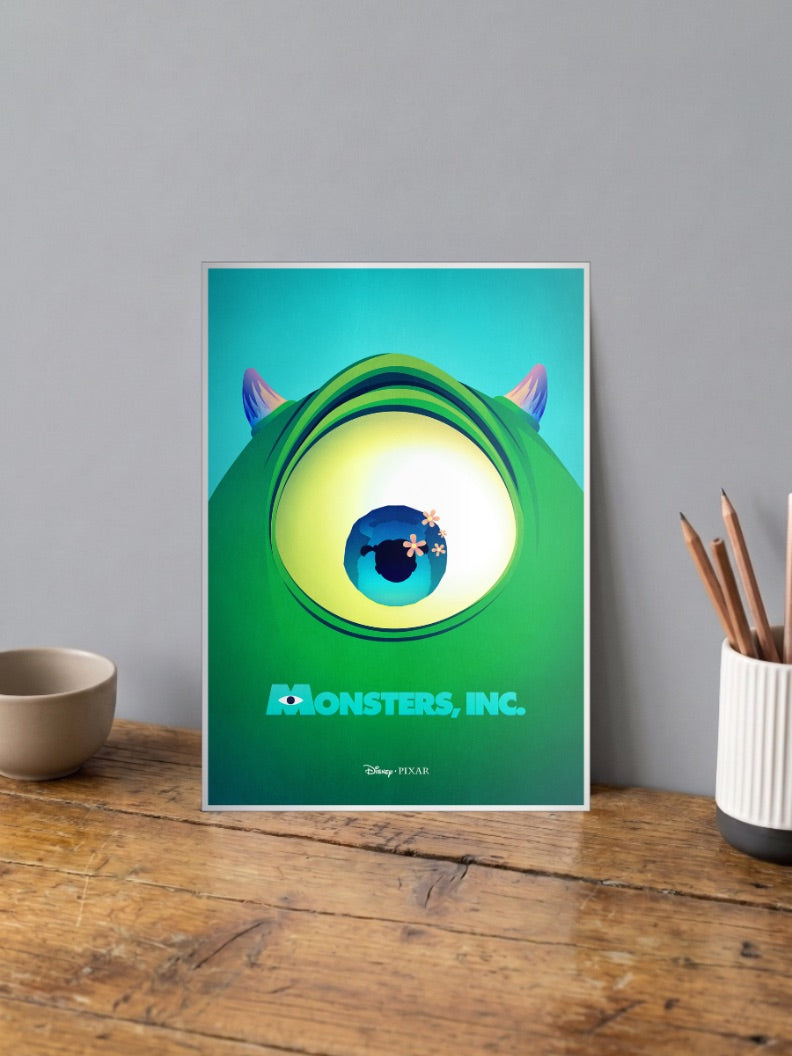 Monsters Inc Mike Eye Cartoon Poster