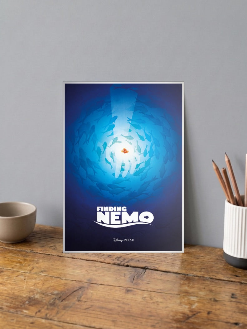 Finding Nemo Silhouette Cartoon Poster