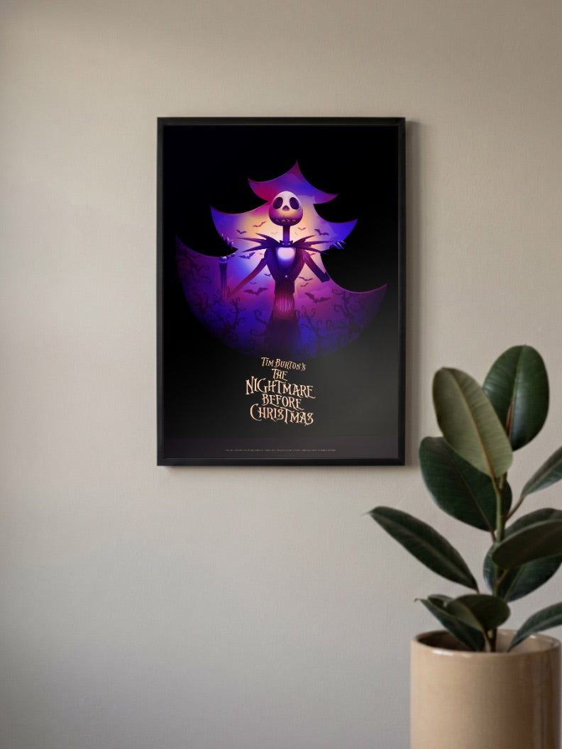 Nightmare Before Christmas Cartoon Poster