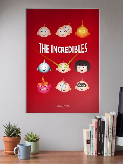 The Incredibles Icons Cartoon Poster
