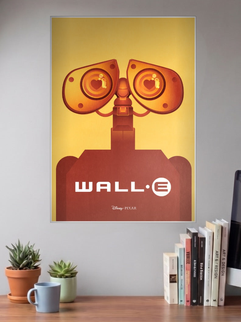 Wall E Minimal Art Cartoon Poster