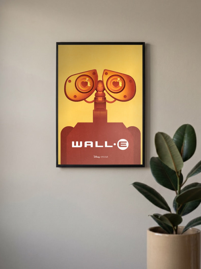 Wall E Minimal Art Cartoon Poster
