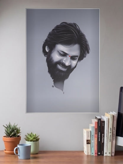 Pawan Kalyan Portrait Celebs Poster