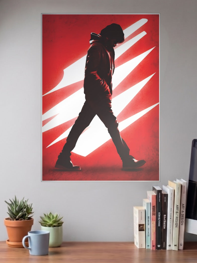 Pawan Kalyan Silhouette Tollywood Movie Poster
