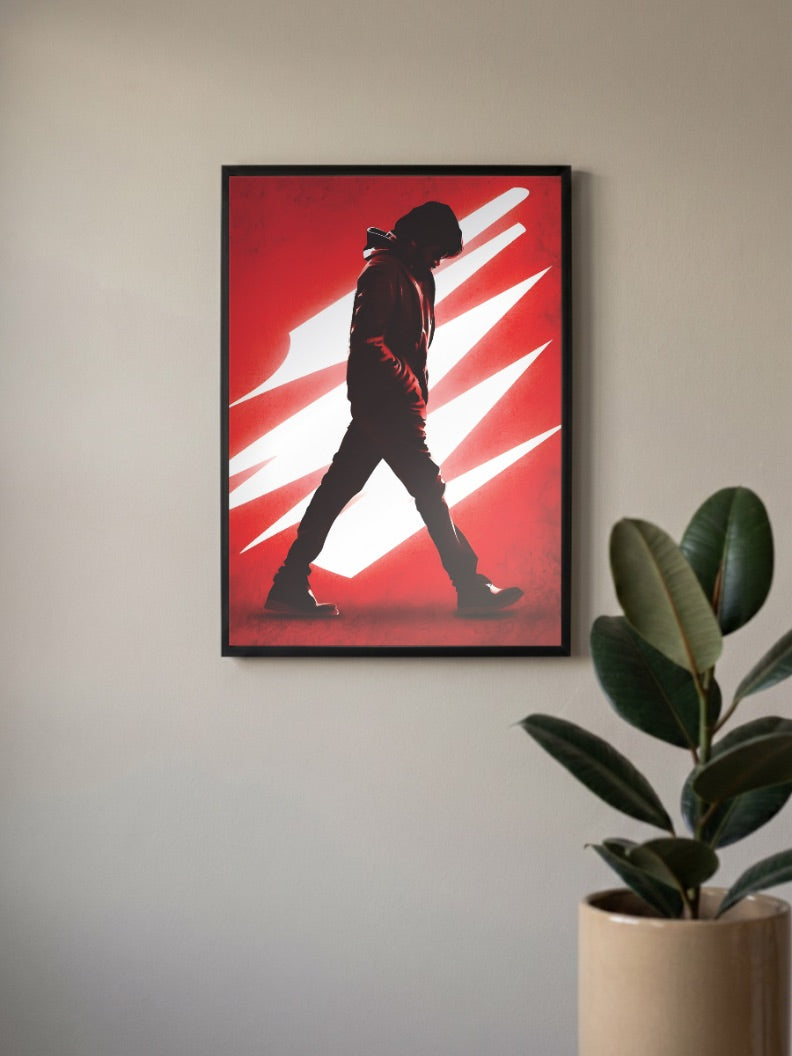 Pawan Kalyan Silhouette Tollywood Movie Poster