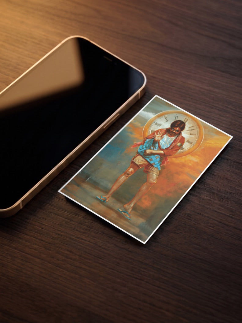 Pawan Kalyan Clock Scene Tollywood Movie Poster