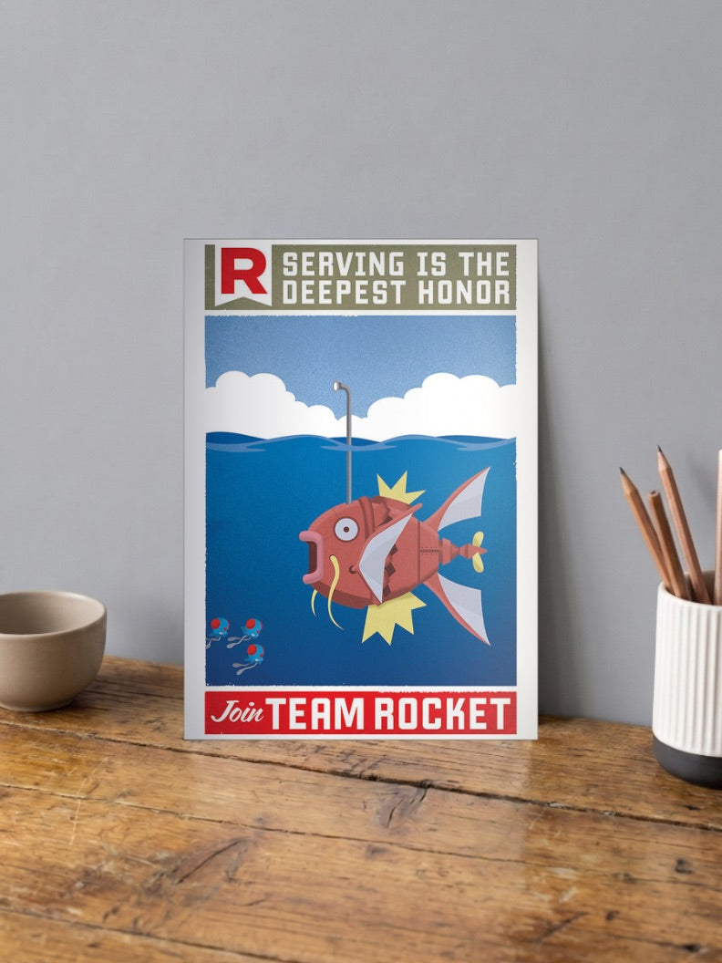 Magikarp Team Rocket Anime Poster