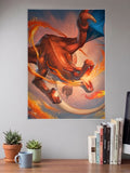 Charizard Dynamic Flight Anime Poster