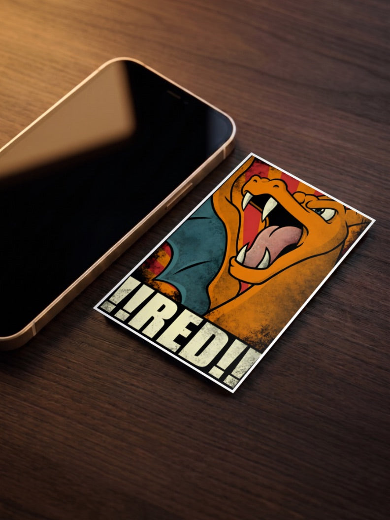 Charizard Red Rally Art Anime Poster