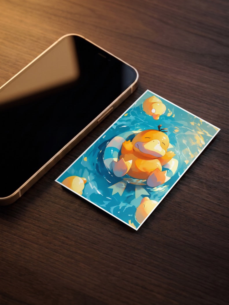 Psyduck Pool Float Anime Poster