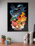 Charizard Mega Family Art Anime Poster