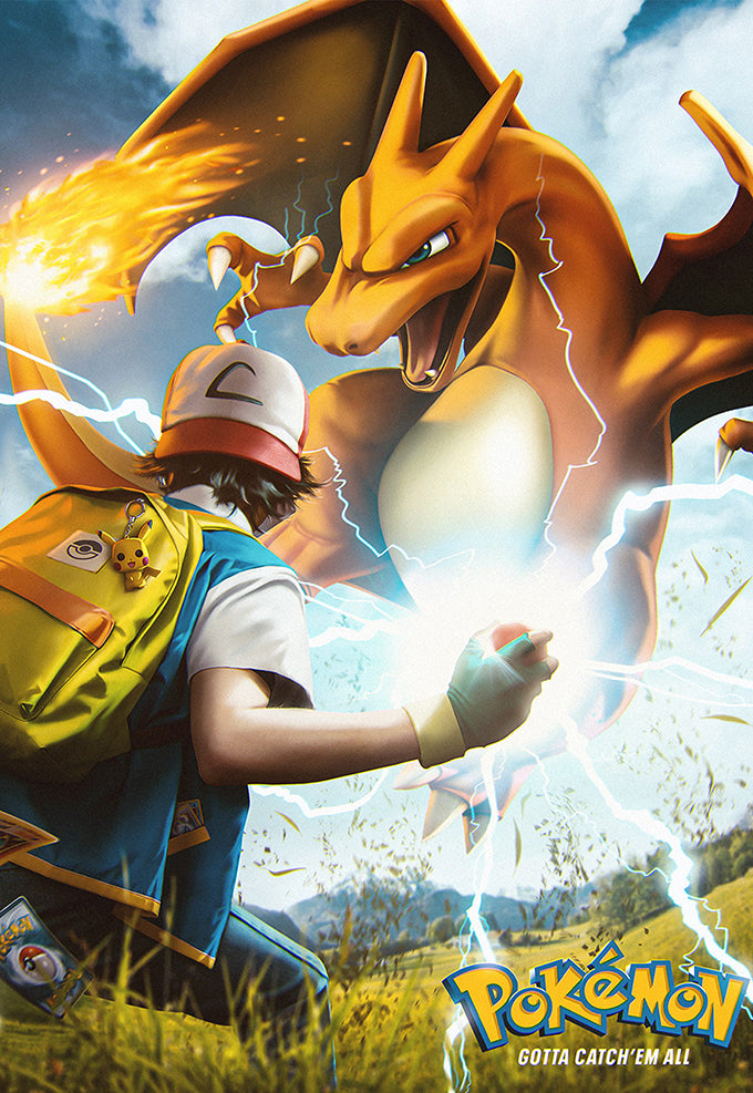 Charizard Battle Poster