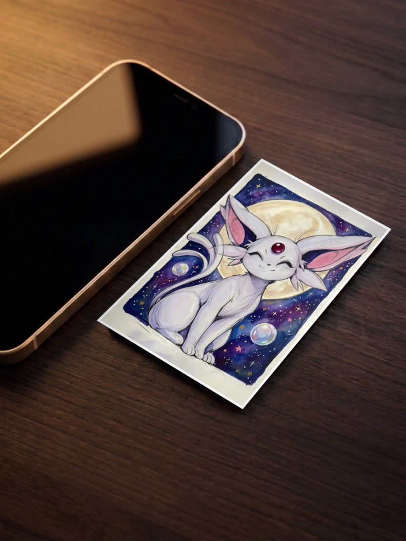 Espeon Crescent Moon Anime Poster