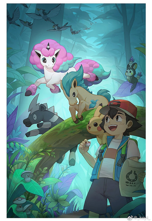 Kid Ash Ketchum Poster