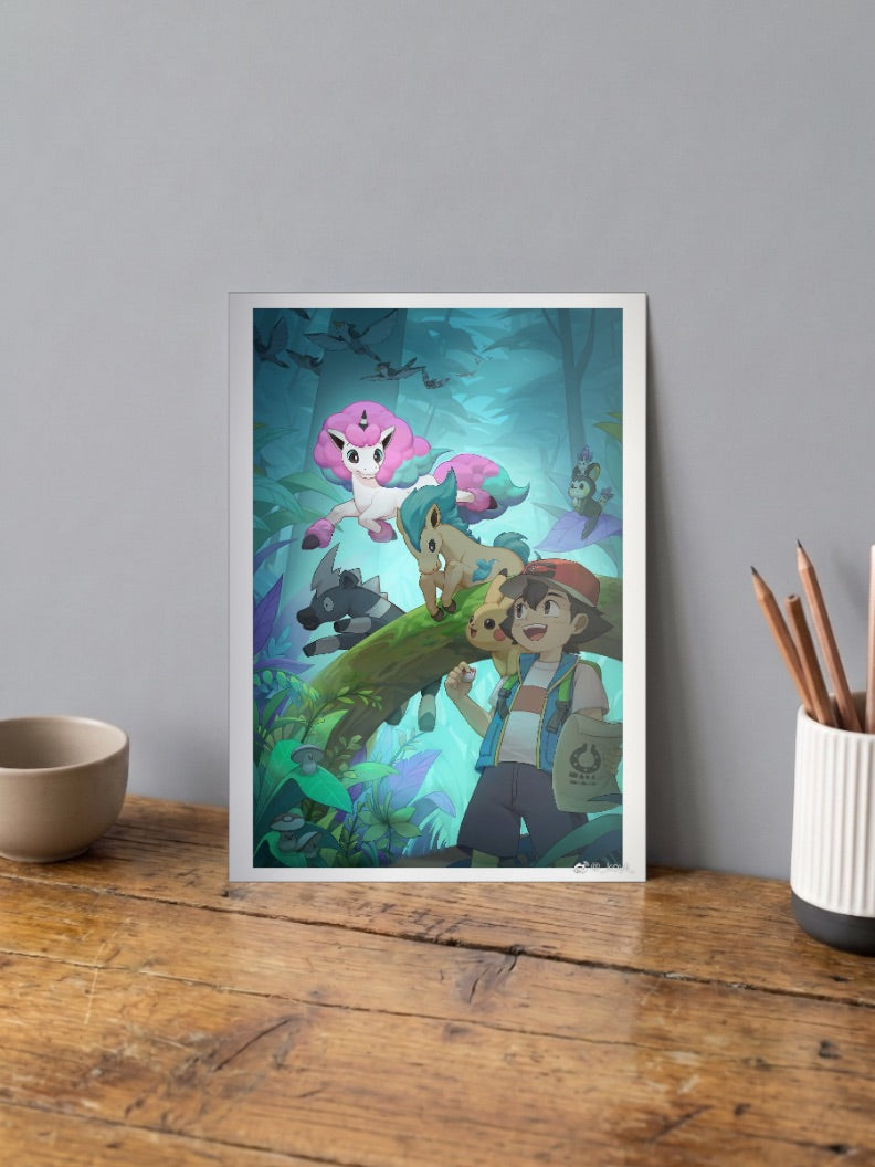 Kid Ash Ketchum Poster