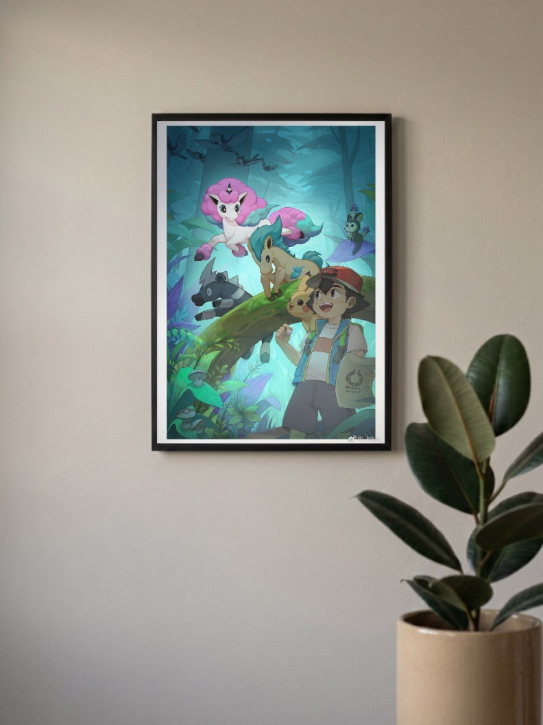 Kid Ash Ketchum Poster