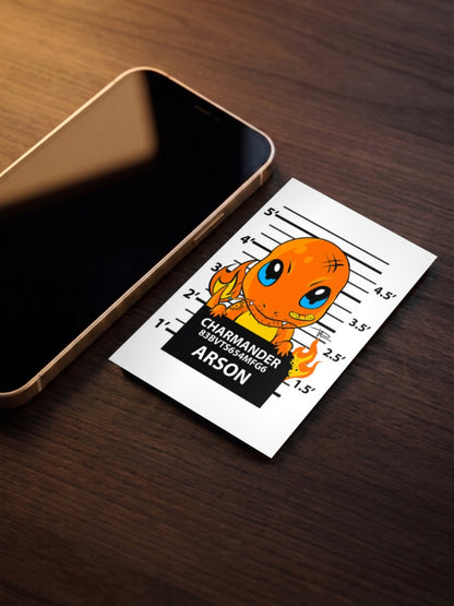 Charmander Arson Mugshot Anime Poster