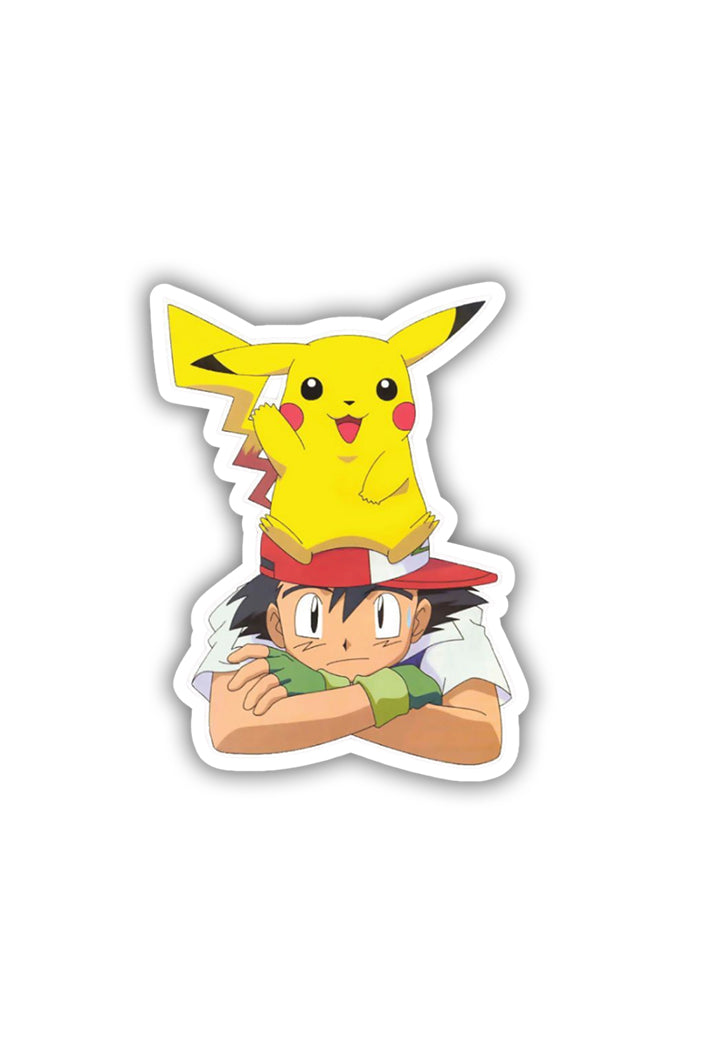 Pikachu and Ash  Sticker