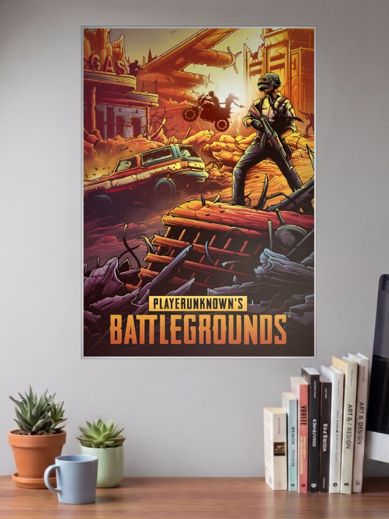 PUBG Battlegrounds Art Game Poster