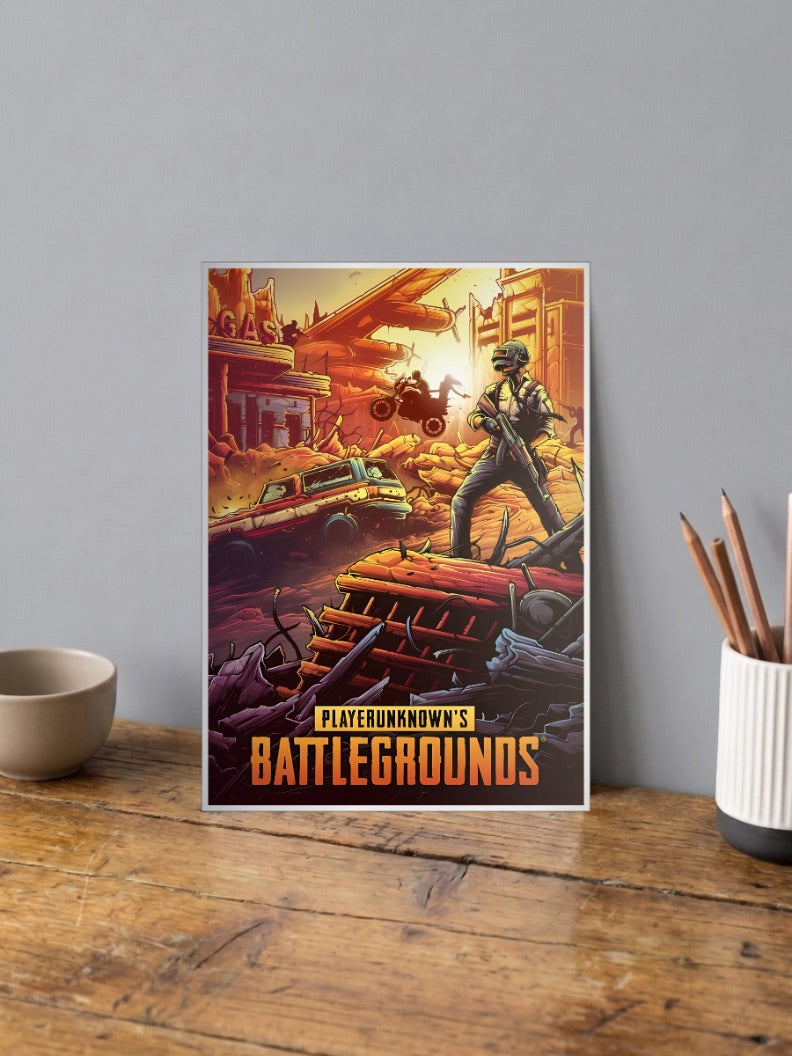 PUBG Battlegrounds Art Game Poster