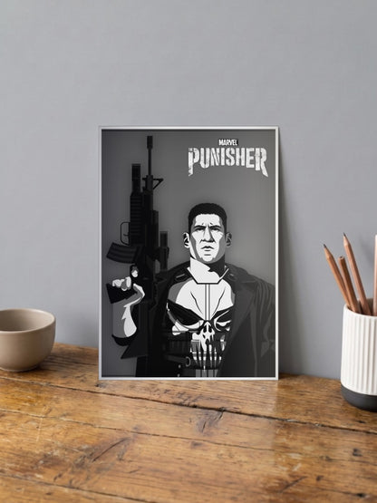 Punisher Monochrome Poster