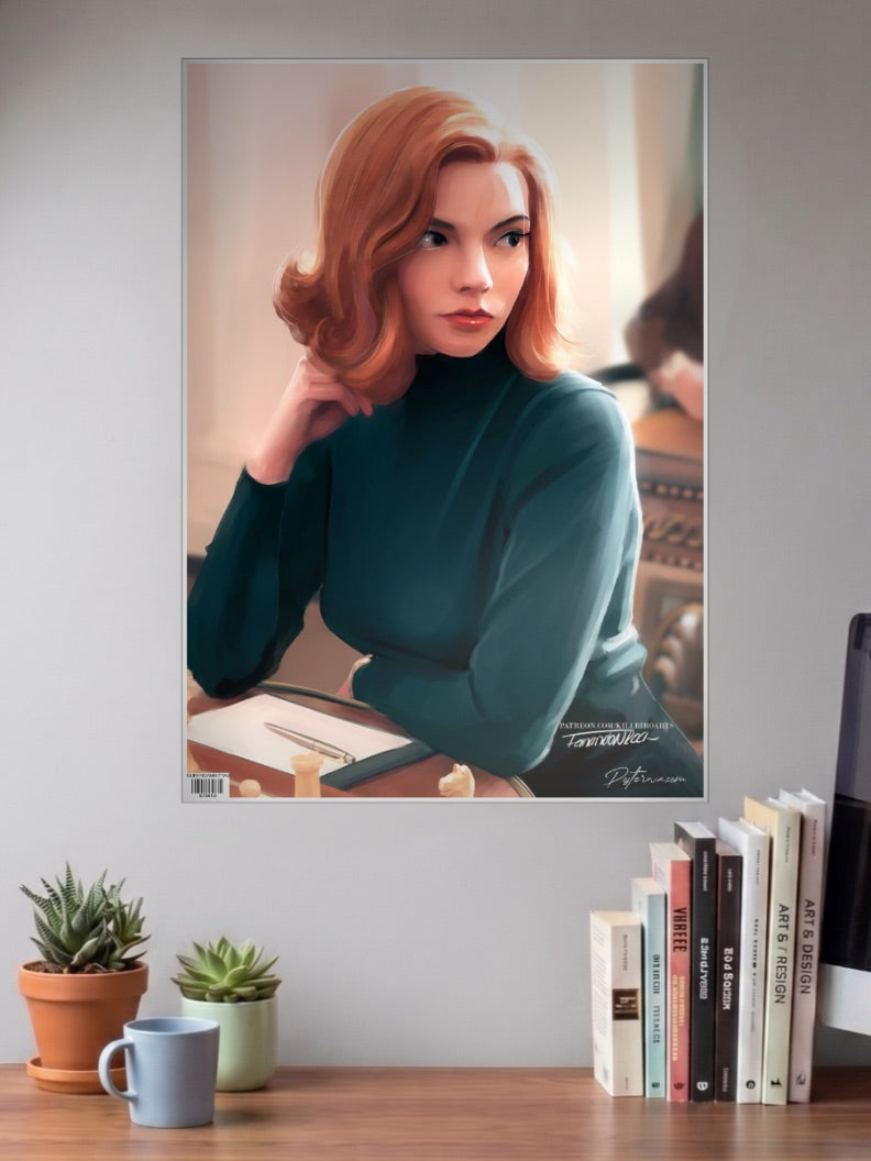 Queens Gambit Chess Portrait Webseries Poster
