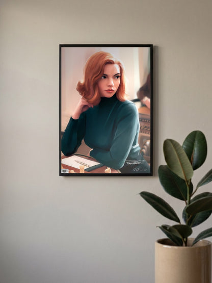 Queens Gambit Chess Portrait Webseries Poster