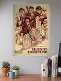 Tarantino Cast Collage Hollywood Movie Poster