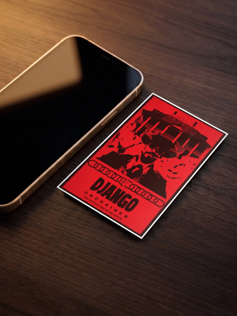 Django Mansion Art Hollywood Movie Poster