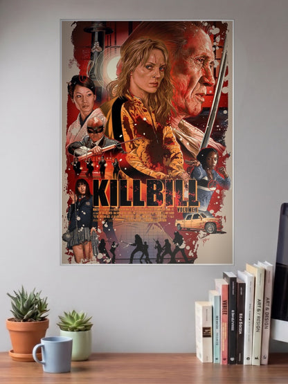 Kill Bill Cast Illustration Hollywood Movie Poster
