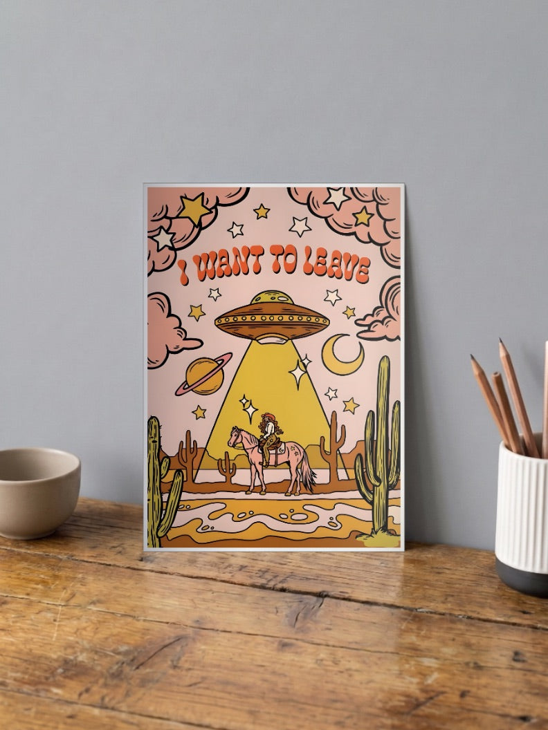 I WANT TO LEAVE Poster