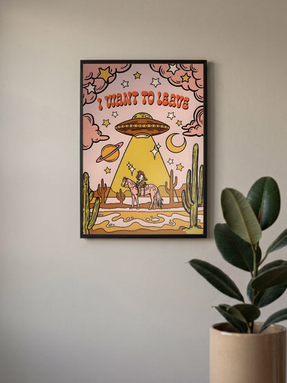 I WANT TO LEAVE Poster