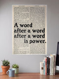 A word after a word is power Poster