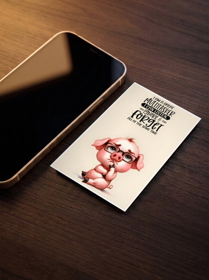 Great Multitasker Pig Quote Quotes Poster